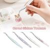 High Precision Curved Stickers Tweezers Lashes Extension Tweezer Miniature Scene Stickers