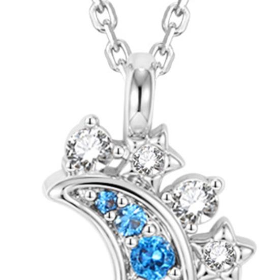 1 Set Sun And Moon Necklaces Couples Matching Necklaces Rhinestone Sun Moon Pendant Necklaces Gift for Valentine's Day Anniversary