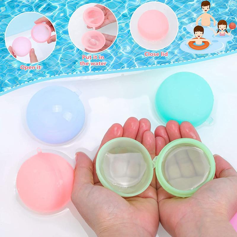 Swimming Pool Reusable Water Balloons Refillable Water Balloon Quick Fill Self Sealing Water Bomb Splash Balls for Kids Gifts