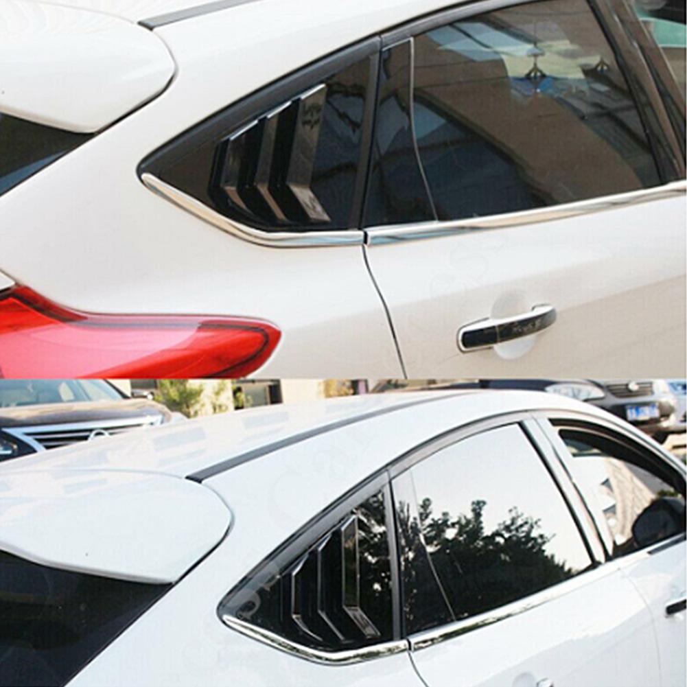 1 Par Bil Bakruta Lamell Dekor Tillbehör Passar Ford Focus ST RS MK3 1218 Ljus Svart