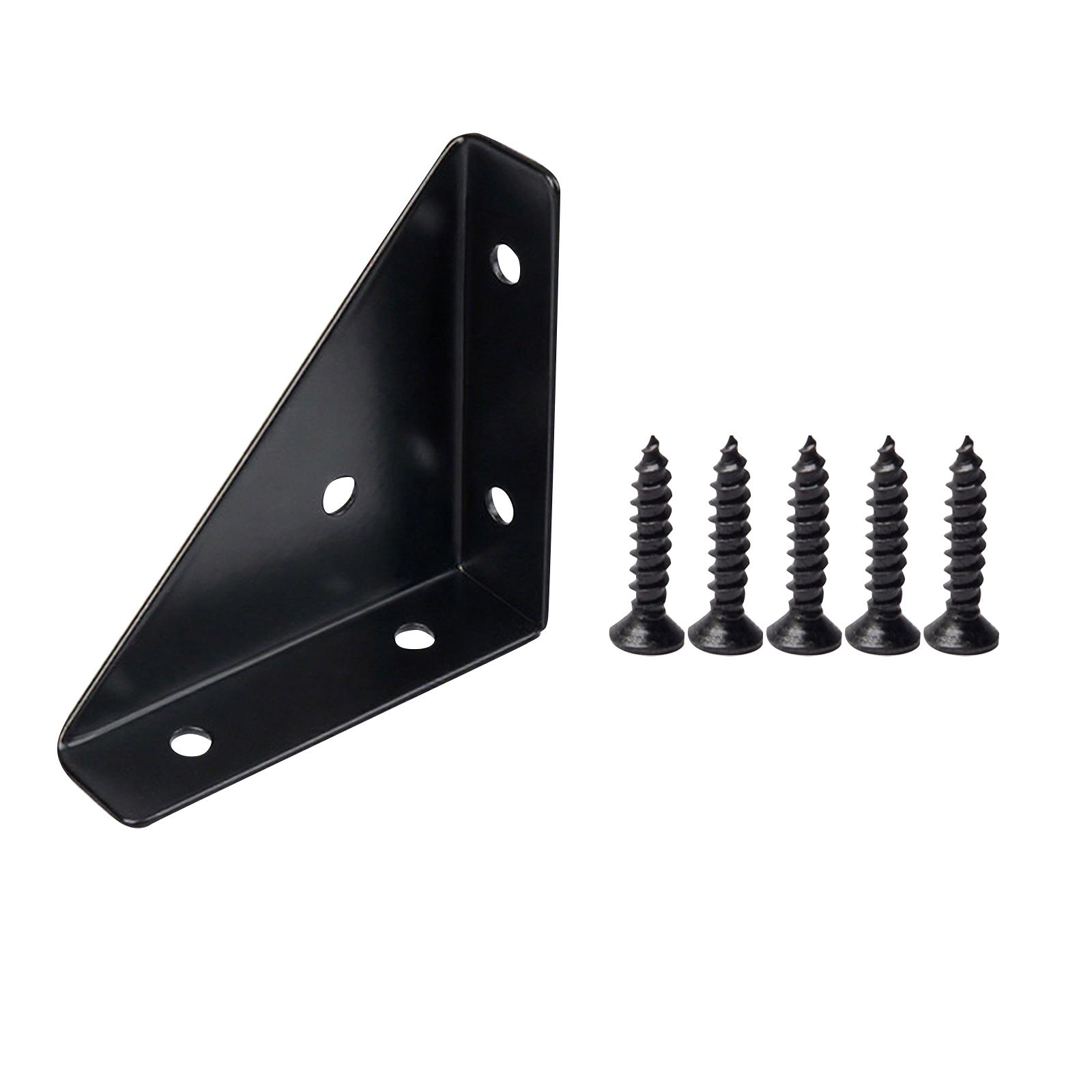 

Прямоугольный фиксатор угловой код утолщенная нержавеющая сталь многофункциональный крепежный кронштейн One Size чёрный