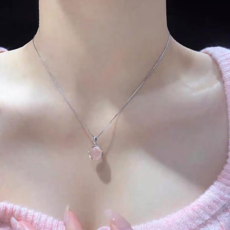 New Trendy Shiny Purple Beaded Necklace Choker Ladies Exquisite Round Clavicle Chain Necklace Pendant Jewelry For Ladies Party Gift