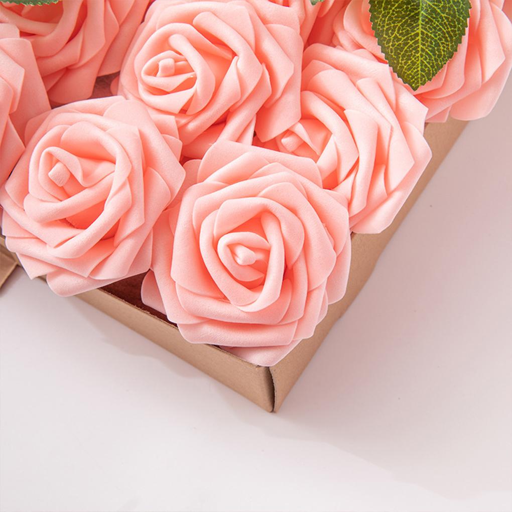 Artificial Flower Simulation Foam Rose Wedding Bouquets Table Centerpieces Baby Shower Party Garland Decoration