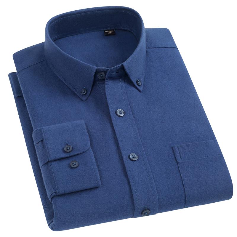 5XL Men Shirt Long Sleeve Slim Fit Cotton Oxford  Classic Stripes Shirt Men Long Sleeve Plaid Shirts Casual Business Soft Cozy