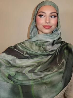 2025 Watercolor Floral Modal Hijab Scarf Breathable Soft Long Fashion Scarves Headscarf Paisley Print Muslim Hijabs for Women