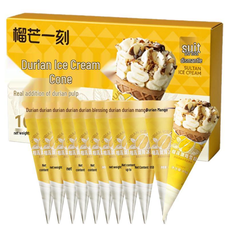 Durian Crisp Cone Ice Cream Family Pack