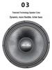 12-Inch Subwoofer, 190 Magnet, 75mm Voice Coil, Outdoor Audio Accessory