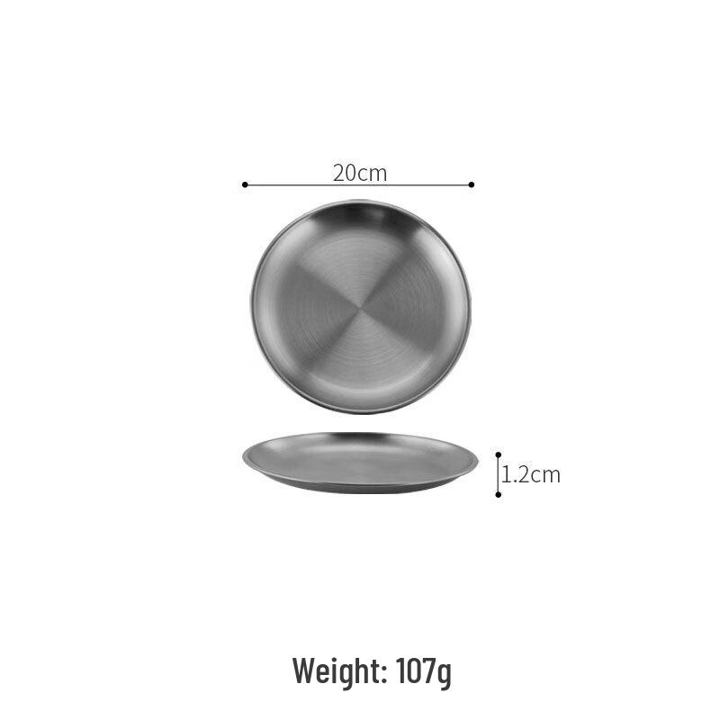 Zhaoran Korean Stainless Steel Round Tray