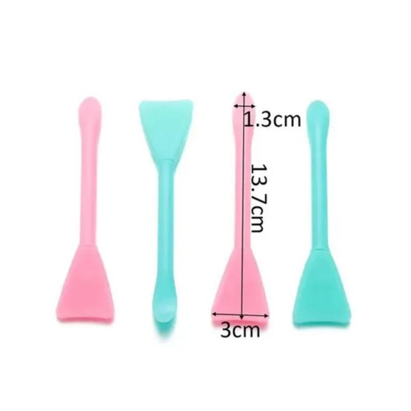 2Pcs Multifunctional Silicone Brush Mixing Brush Soft Brush Makeup Brush Tools Easy To Clean