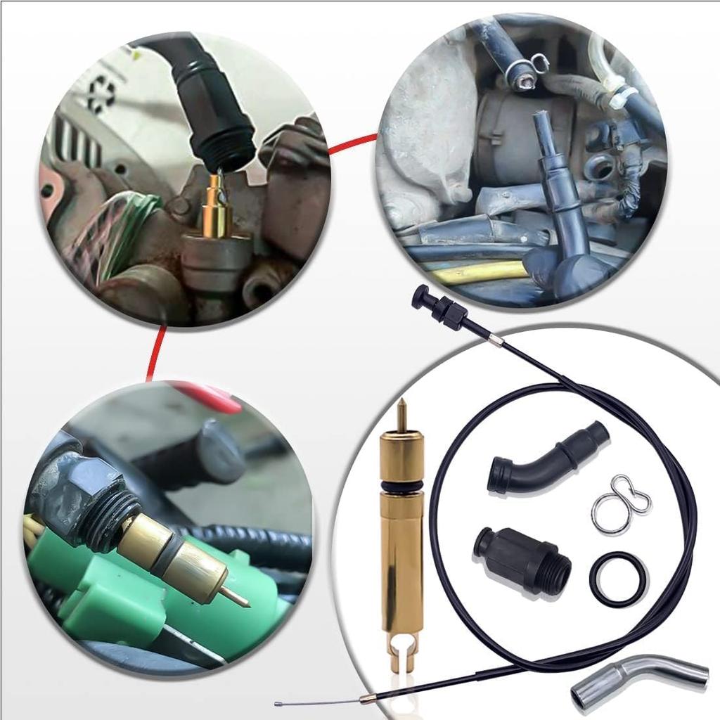 Carburetor Choke Cable And Starter Valve Plunger Kit Compatible With Honda TRX500 Foreman Rubicon 500 Choke Cable TRX500FPA TRX500FM TRX500FA
