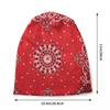 Custom Ethnic Bohemia Style Paisley Bandana Skullies Beanies Caps Streetwear Winter Warm Knitting Hat Adult Unisex Bonnet Hats