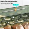 Küche Großraum Eier Kühlschrank Aufbewahrungsbox - Tragbarer Mehrschichtiger Eierablage Organizer, Automatisch Öffnender/Schließender Eierhalter