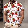 Мужская футболка большого размера с круглым вырезом и коротким рукавом, белый пуловер с принтом рождественского плюшевого мишки