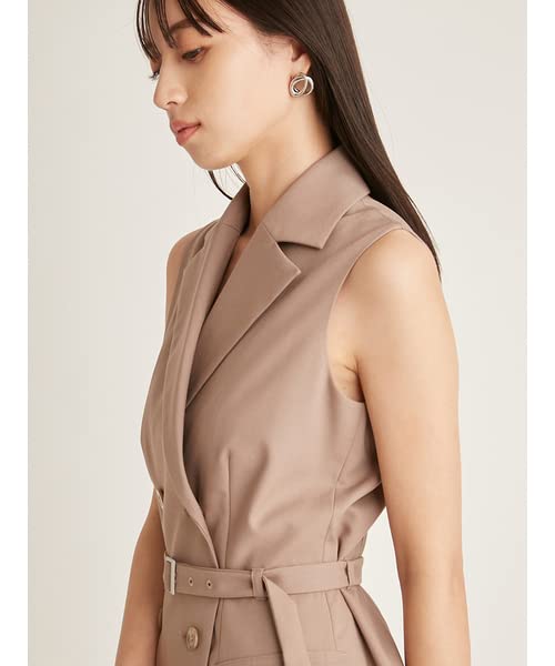 SNIDEL Women's Sleeveless Jacket Mini Dress SWFO231216 MOC 1