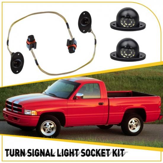 License Plate Light Socket Harness Wire Kit Fits For Dodge 1994-2001 Ram 1500
