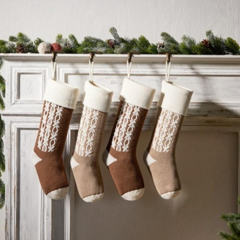 18"/46CM Christmas Stockings Hanging Ornaments Christmas Gift Bag Festival Candy Bag  Christmas