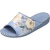 Pansy 9306 Women's Hand-Knitted Antibacterial Indoor Slippers, Size L, Blue