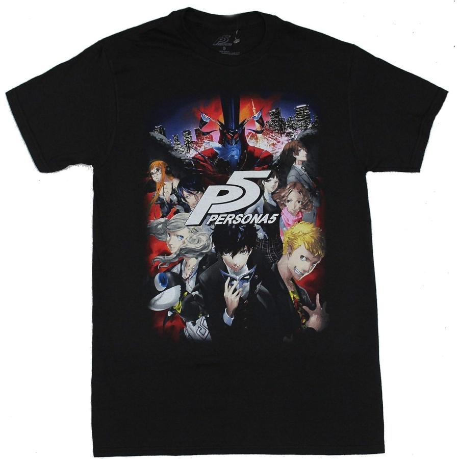 

Persona 5 Mens T-Shirt - Original Game Cover Box Art Image XXXXXL чорний