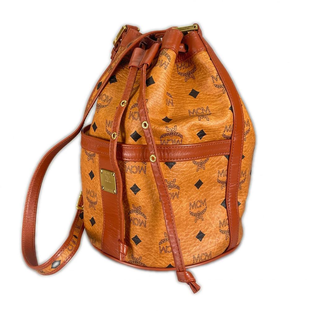 MCM Vicetos Handbag Brown Women Drawstring bag used