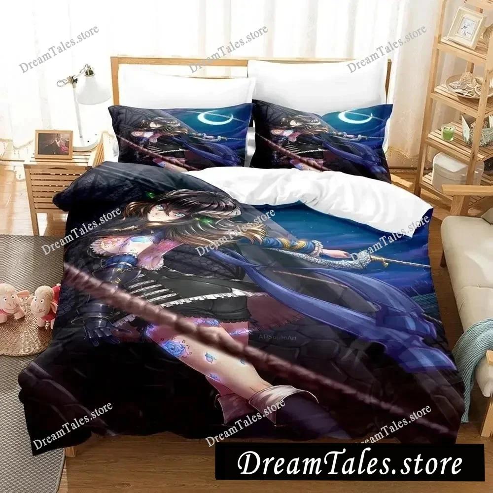 Game BLOODSTAINED RITUAL OF THE NIGHT Bedding Set Boys Girls Twin Queen Size Duvet Cover Pillowcase Bed Kids Adult Home Textile3