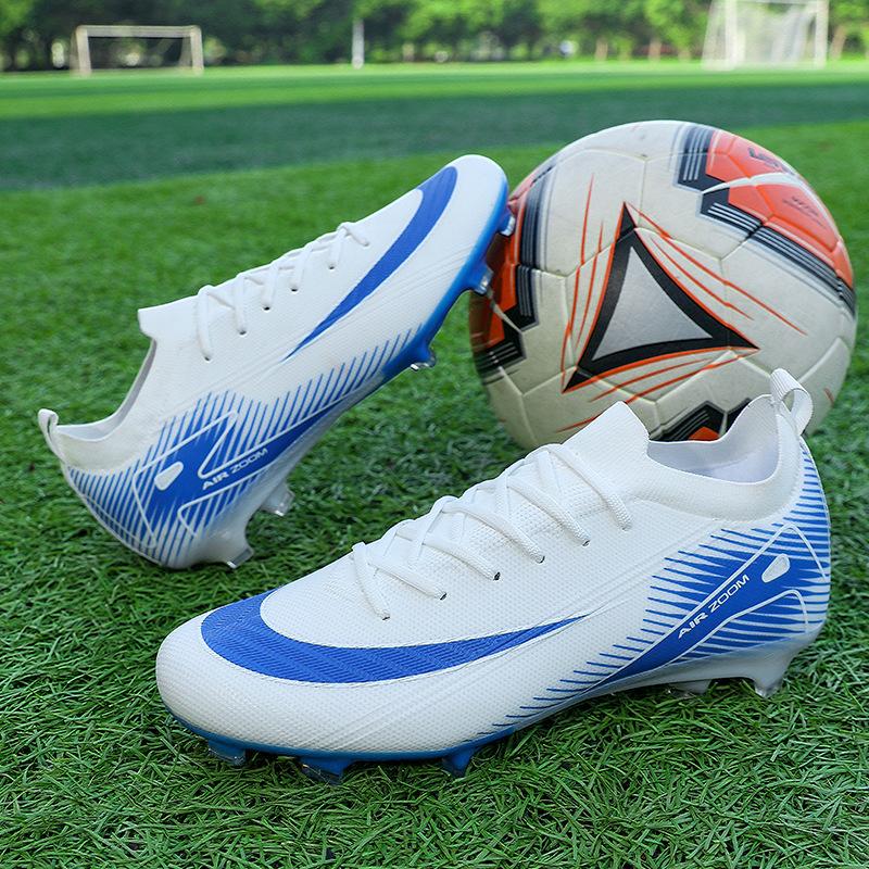 Football Shoes Men S And Women S World Cup Fly-Woven Grass Training Seamless Low-Top Spike Sneakers 39