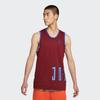 Air Jordan Sport Dna Logo Reversible Mesh Basketball Tank Top Men Tops Burgundy DA7235-677