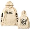 Anime Demon Slayer Akaza Butterfly Eyes Print Hoodie Men Women Clothing Fashion Oversized Male Vintage Hooded Tracksuit