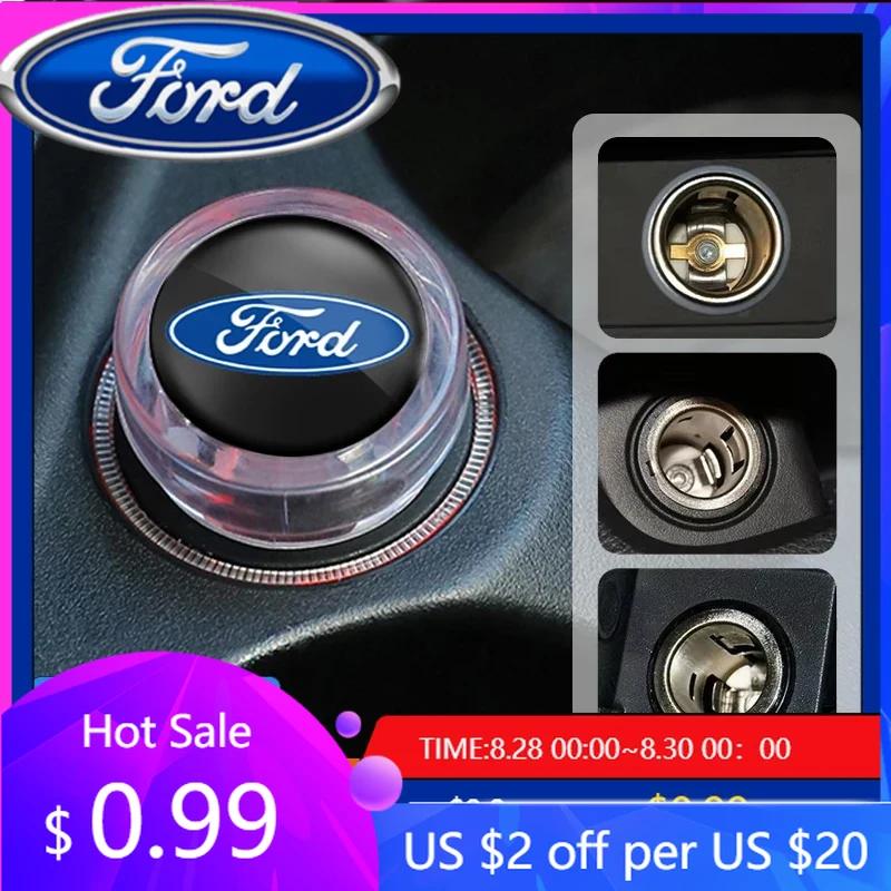 Neuer 2026 Autoaufkleber Auto Zigarettenanzünder Abdeckung Staubschutz Zubehör für Ford S MAX Ranger Focus Fiesta Mondeo Kuga Mustang E