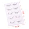 5 párů jednotlivých cvičných umělých řas přirozené tréninkové řasy prodlužování řas cvičení pro kosmetické make-up nástroje