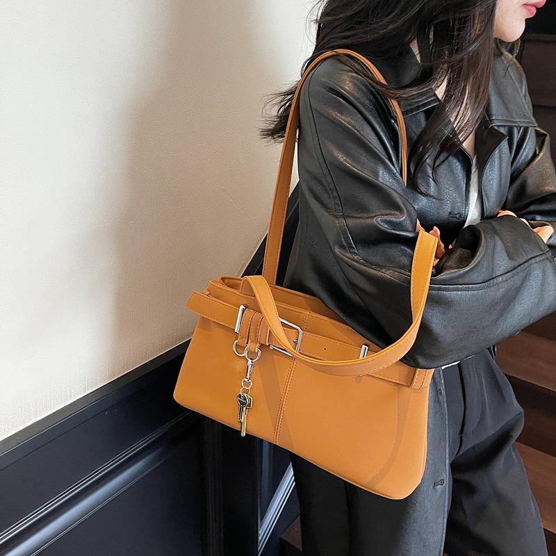 Suede Underarm Bag Women's 2025 New Autumn Trendy Temperament Commuter Shoulder Bag Korean Version Niche Women's Bag