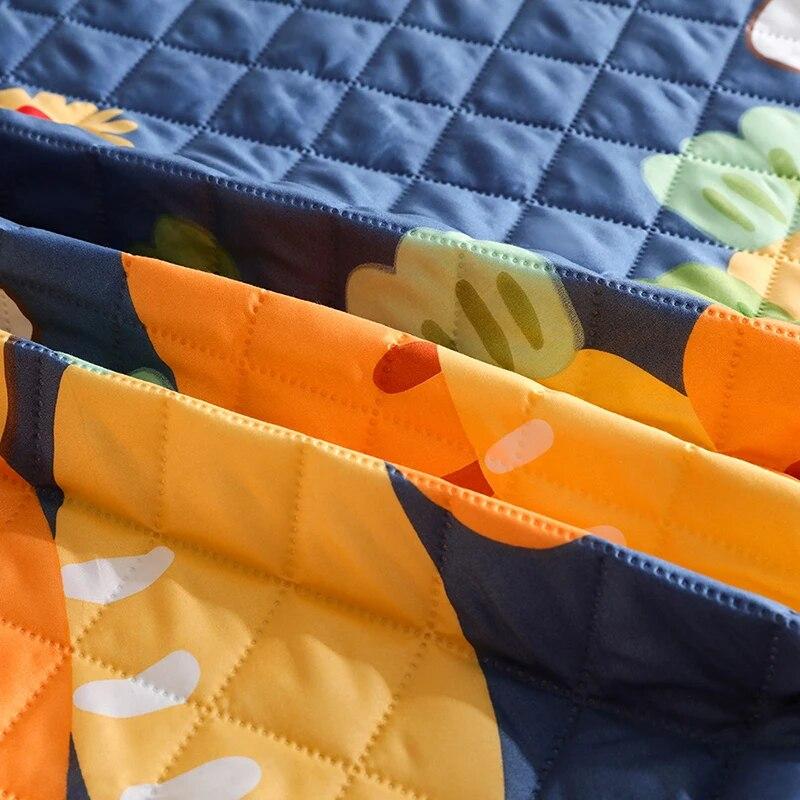 Αδιάβροχο Πάχος Διαδικασία Καπιτονέ Κινούμενα Σχέδια Λαγουδάκι Προστατευτικό Στρώματος, Ρυθμιζόμενο Σεντόνι με Λάστιχο 160x200, Προσαρμόσιμο Μέγεθος