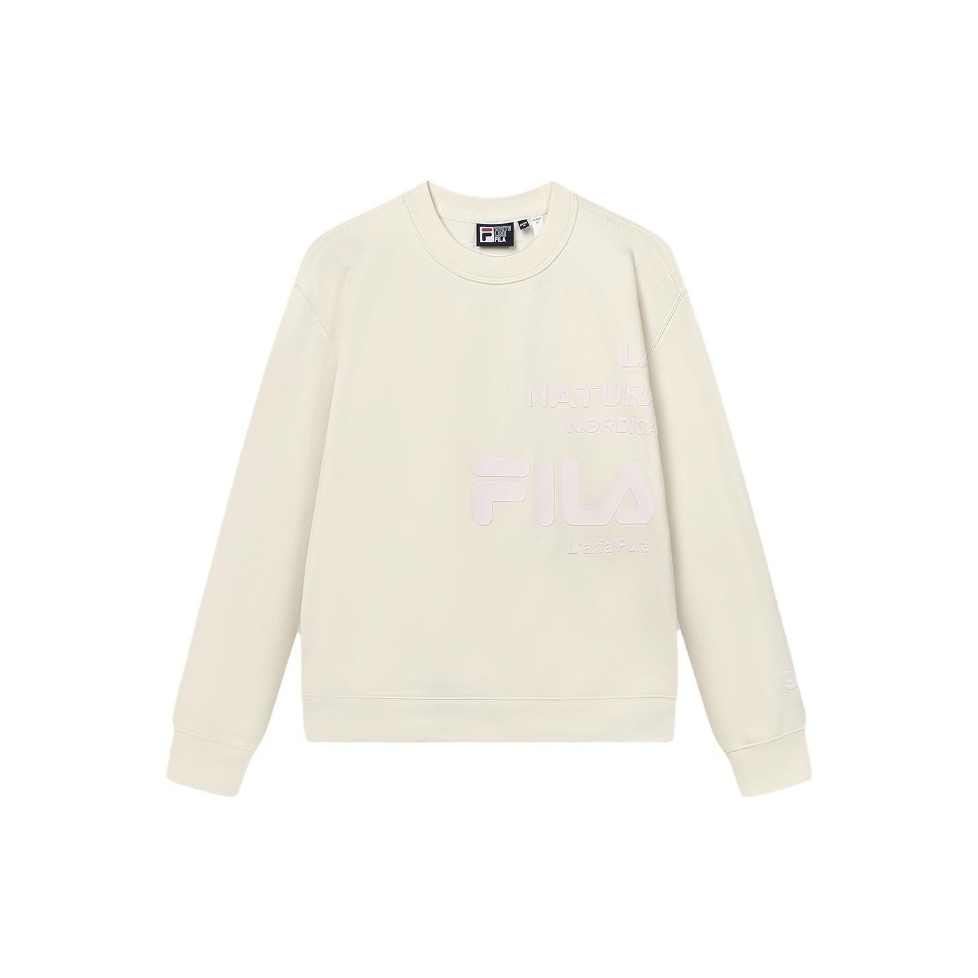 

FILA Solid Color Casual American Style Pullover Sweatshirt Women sweatshirt Light-Green F11W349201F-IV S