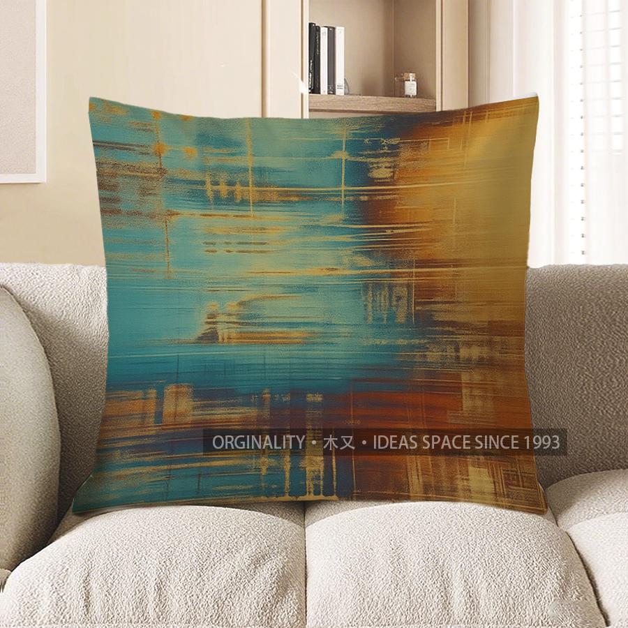 Home Decor Abstract Art Pattern Throw Pillow Cover Pattern Cushion Cover Suitable For Sofa Bedroom Car Pillow Cover