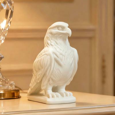 Figurina di Aquila Calva Stampata in 3D, Statuetta di Animale Selvatico da Collezione, Piccolo Uccello Ornamento da Scrivania per Decorazione Casa Ufficio Stanza