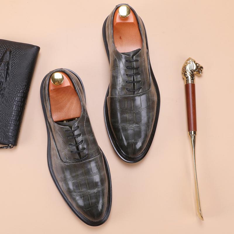 Pointed Men's Leather Shoes Fashionable and Versatile Styles Wedding Party  Office Outdoor Leisure Business Luxury Men's Shoes