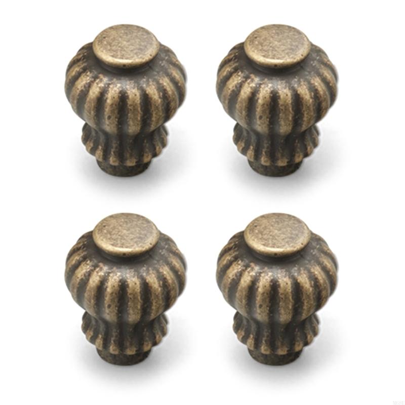 

Set Of 4 Retro Brass Cabinet Handle Vintage Cabinet Pull for Kitchen & Bathroom M68E