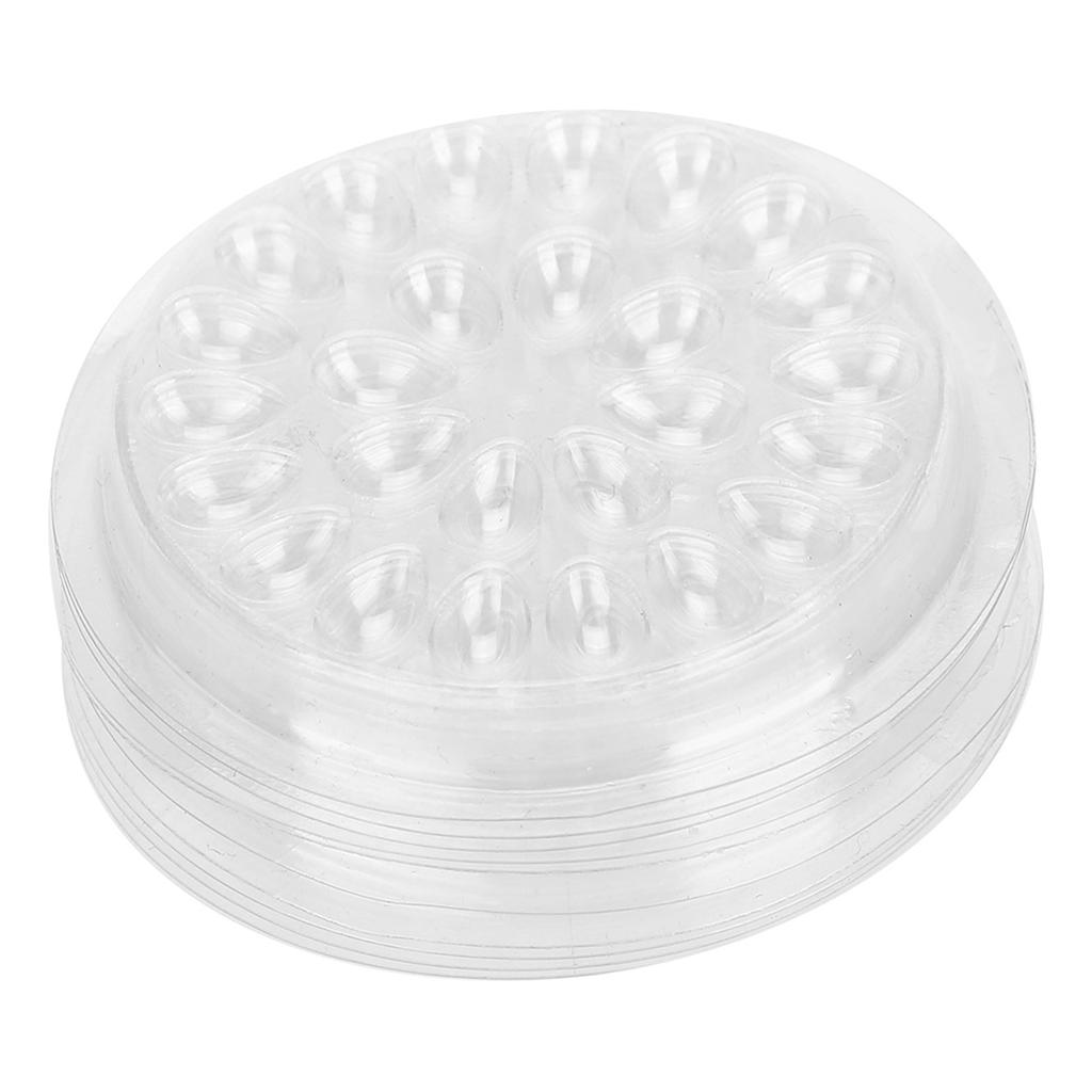 Disposable Eyelash Glue Holder, Transparent Plastic Eyelash Extension Glue Holder with PVC Material, for Eyelash Extension and Tattoo