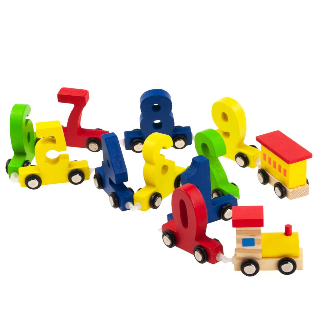 TG50037 Wooden Train Locomotive Learning Numbers