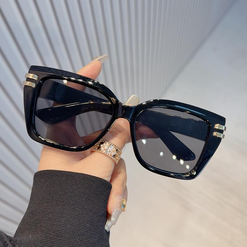 Sunglasses Women's Square Round Face Thin Anti-ultraviolet UV400 Sunglasses Men's