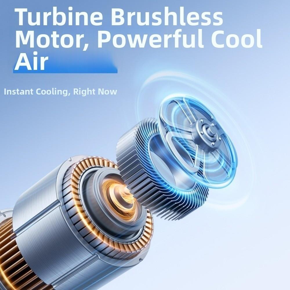 Adjustable Speeds Portable Handheld Fan USB Rechargeable Turbo Fan Pocket Fan Cooling Fan  Summer