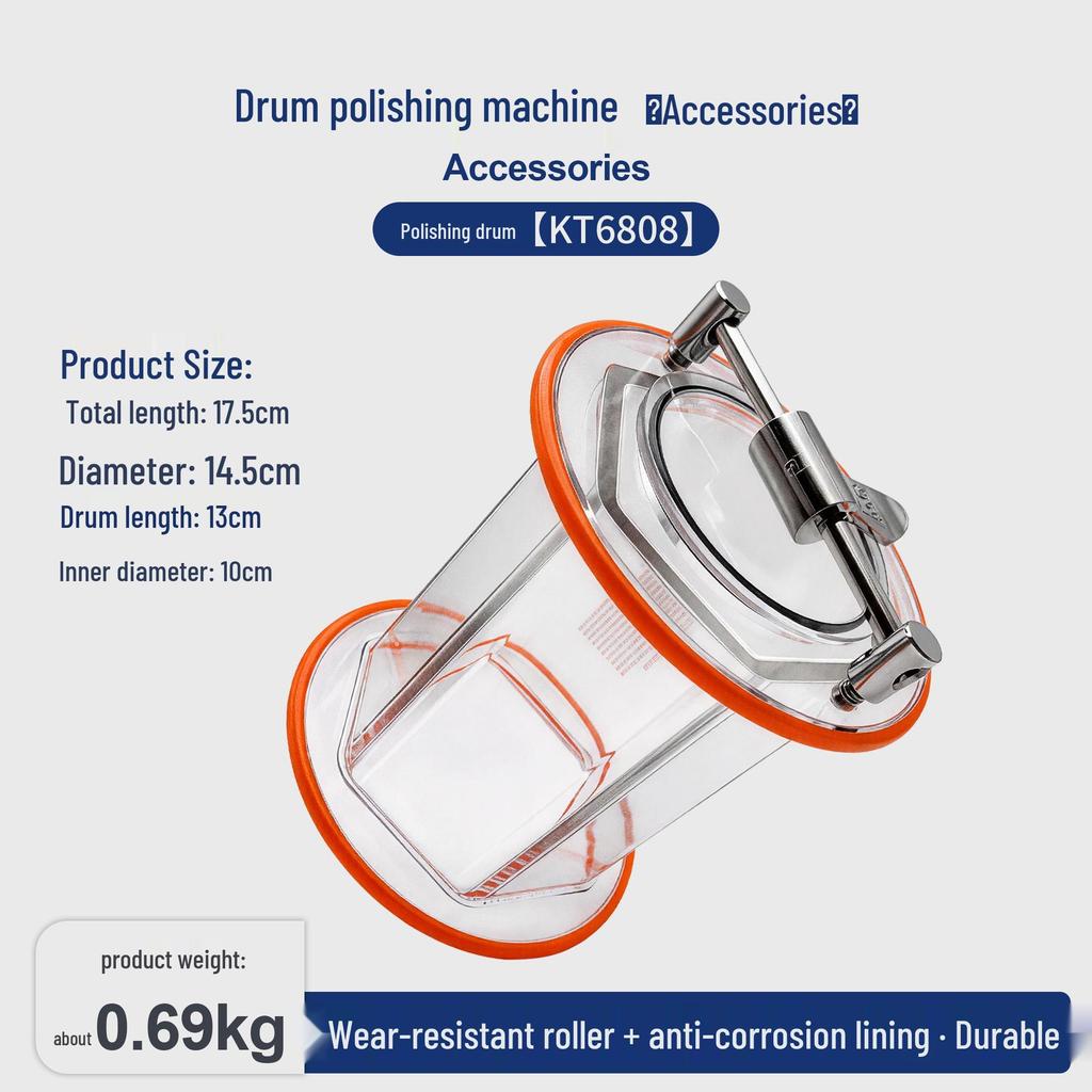 Barrel Polishing Machine for Gold & Silver Jewelry - KT-6808 Electric Rotary Cleaner