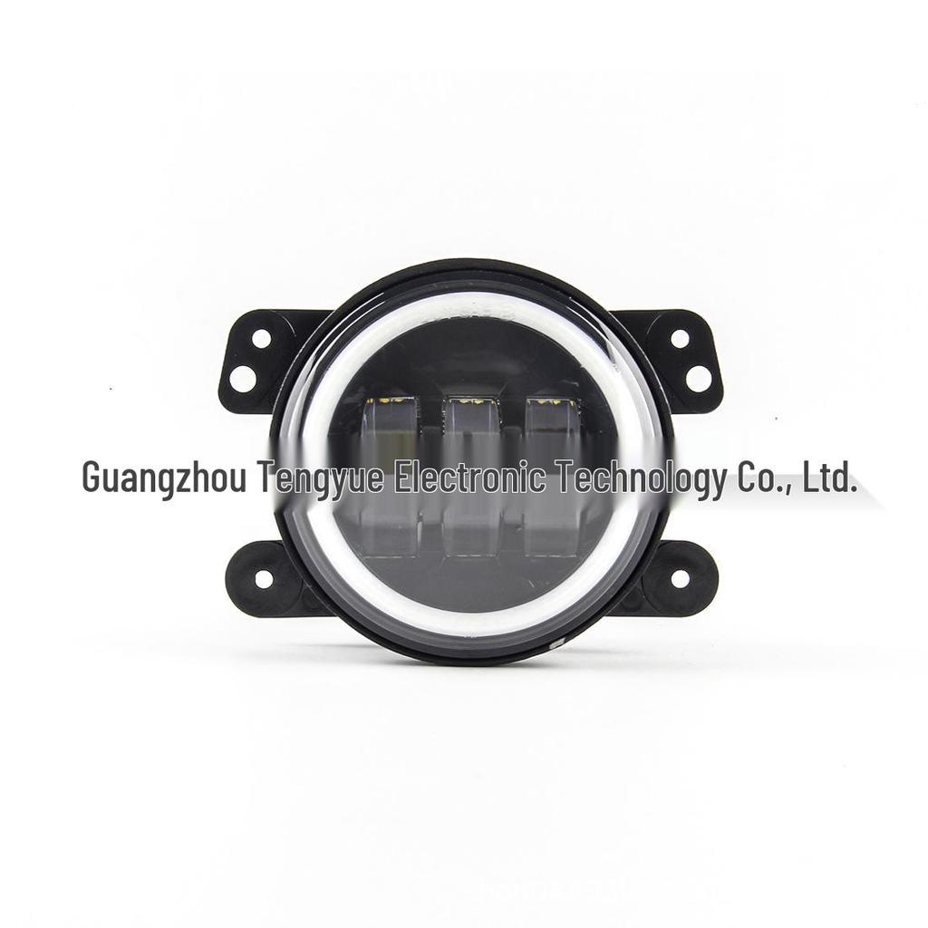 Proiector de ceață LED Wrangler 4" cu Angel Eye pentru Jeep