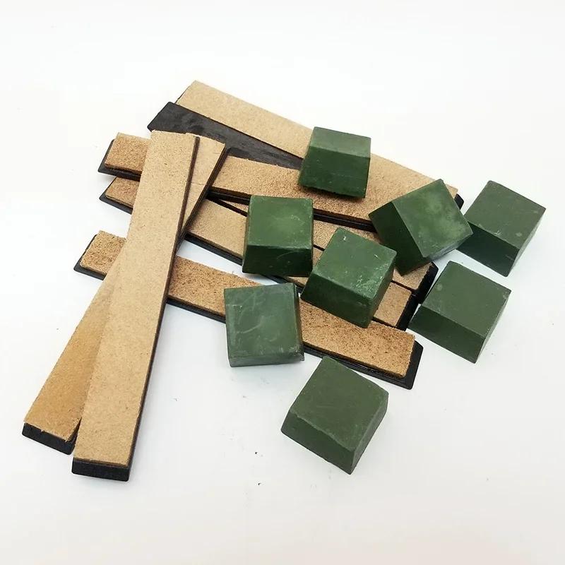 Leather Honing Rod Professional Knife Sharpener Polishing Paste Grinding Sharpening Wax Kitchen Knife Sharpening Tool Set