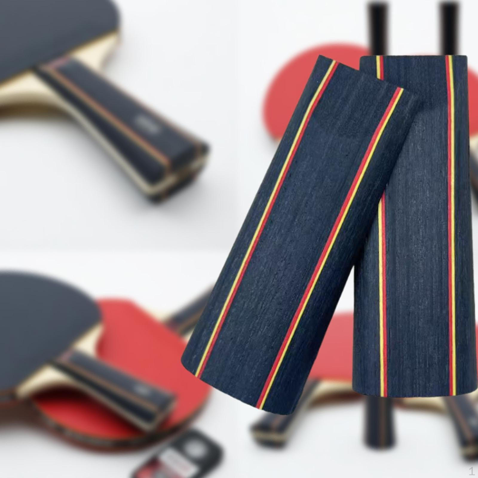 

,2Pcs Table Tennis Paddle Handle, Racket Professional Solid Wood Pong Straight_Style H