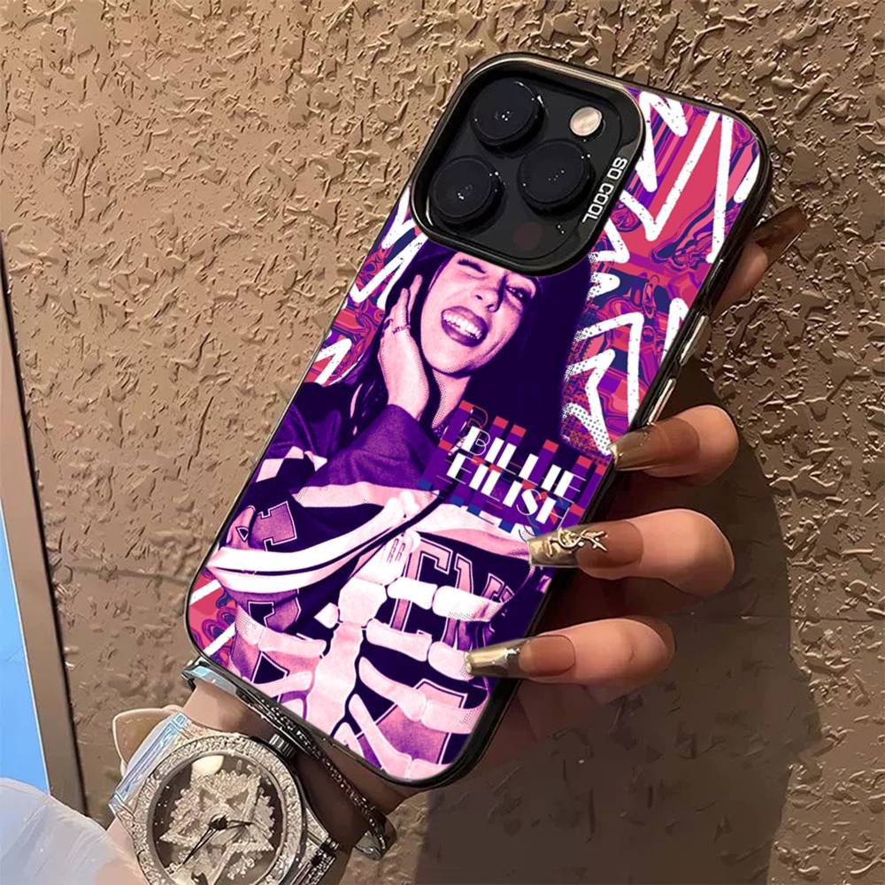 

Чехлы для телефона от поп-певицы B-Billie для IPhone 17 16e 15 14 13 12 11 Plus Pro Max ProMax Цветные чехлы iPhone 14 pro