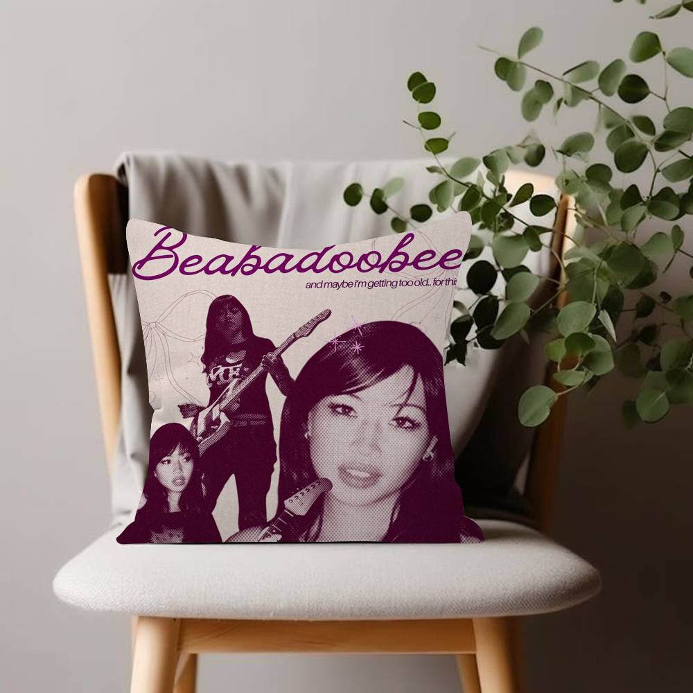 

Rock Singer pretty B-Beabadoobee Cushion Cover 45x45 Polyester Sofa Cushions Decorative Throw Pillows Pillowcover 30cmx30cm