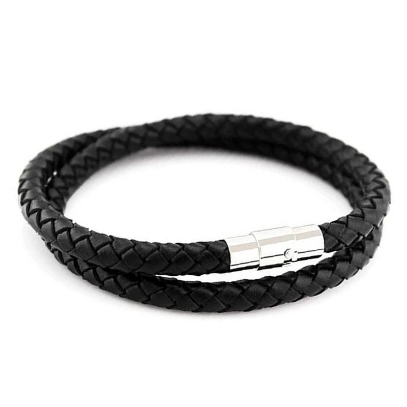 1pcs Lace Buckle Clasps for Leather Cord Bracelet Jewelry Making Accessories Stainless Steel Magnetic Clasp Fastener Closure