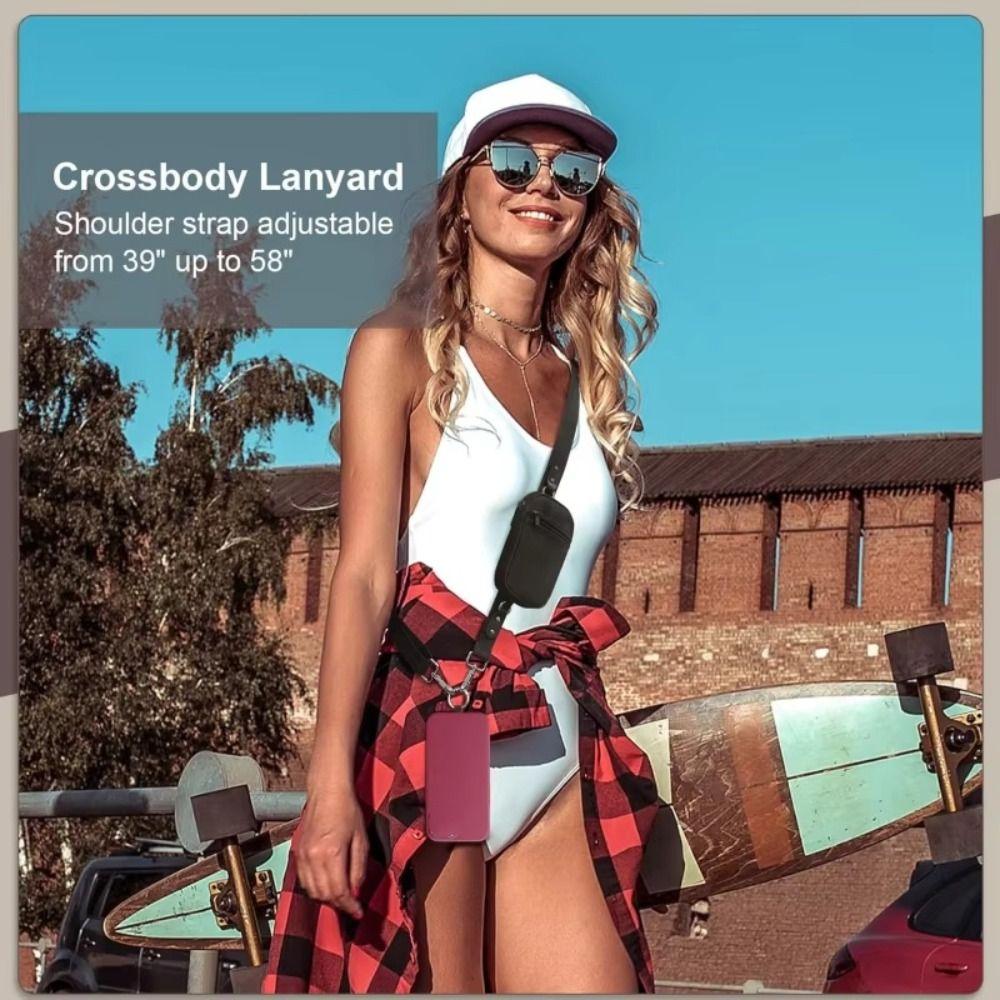 Reißverschlusstasche Handy-Lanyard Geldbörse Mehrzweck-Handy-Lanyard Handyzubehör