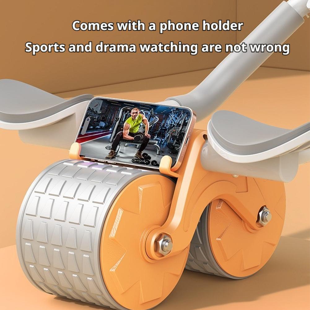 1pcs Ab Roller with Elbow Support - Auto-Return Wheel & Knee Pads for Safer Core Workouts