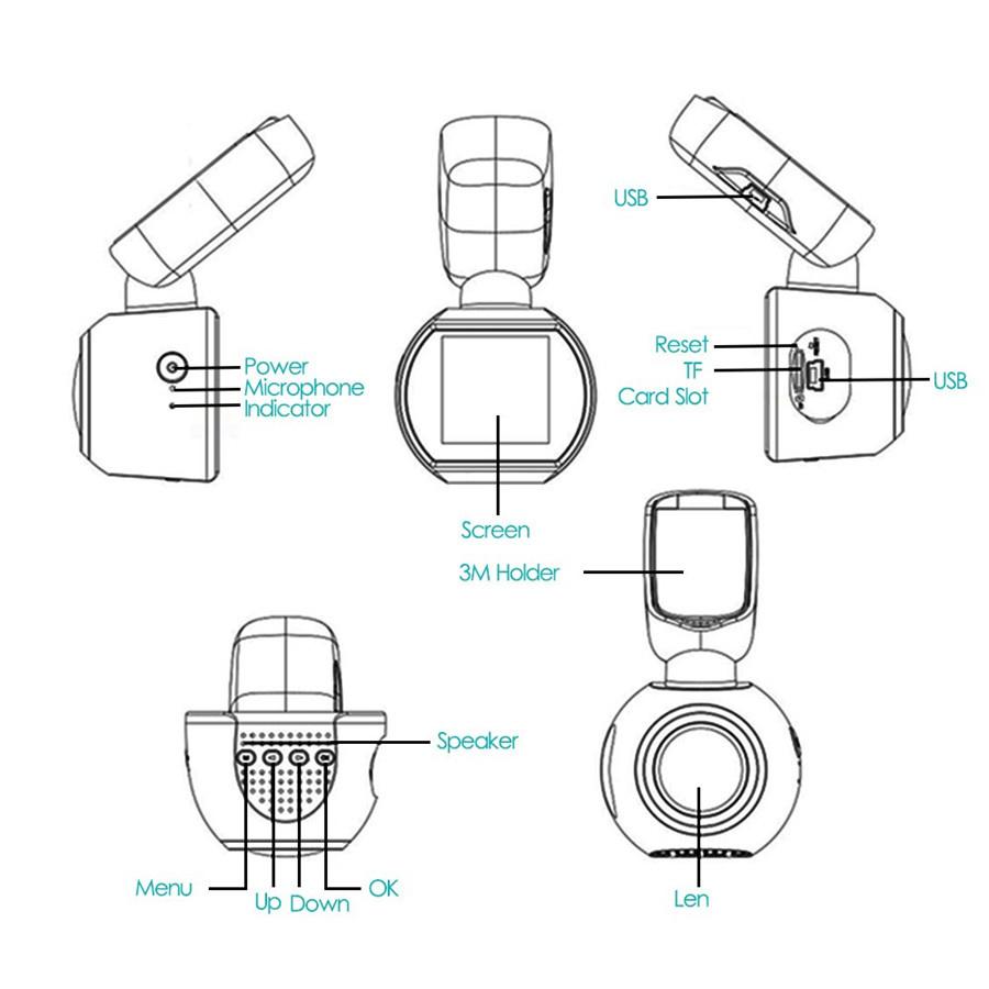 Mini Car DVR  Wifi GPS Logger Car Camera 1080P Video Recorder Night Vision Dash Cam Car Dash Camera +16G TF Card